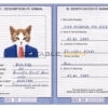 Grenada cat Fake PSD Passport | Instant Download