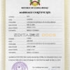Guniea Bissau Marriage Certificate | Editable PSD Templates
