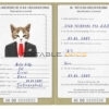 Hawaii cat Fake PSD Passport | Instant Download