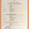 Indonesia Marriage Certificate | Editable PDF Templates