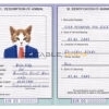 Kiribati cat Fake PSD Passport | Instant Download