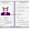 Madagascar cat Fake PSD Passport | Instant Download