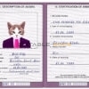 Malawi cat Fake PSD Passport | Instant Download