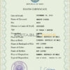 Customizable Mali Death Certificate PSD Templates | Instant Download