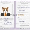 Moldova cat Fake PSD Passport | Instant Download