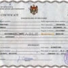 Customizable Moldova Death Certificate PSD Templates | Instant Download