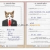 Nepal cat Fake PSD Passport | Instant Download