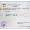 Customizable Netherlands Death Certificate PSD Templates | Instant Download