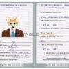 Niger dog Fake PSD Passport | Instant Download