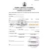 Authentic Nigeria Birth Certificate Template | Customize and Download Online