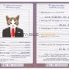 Pakistan cat Fake PSD Passport | Instant Download