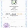 Customizable Paraguay Death Certificate PSD Templates | Instant Download