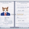 Peru cat Fake PSD Passport | Instant Download