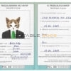 Philippines cat Fake PSD Passport | Instant Download