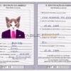 Portugal cat Fake PSD Passport | Instant Download