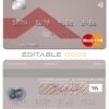 Fillable Rwanda Equity Bank mastercard Templates | Layer-Based PSD