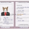 Saint Kitts and Nevis cat Fake PSD Passport | Instant Download