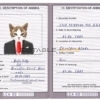 Saint Lucia cat Fake PSD Passport | Instant Download