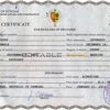 Customizable Senegal Death Certificate PSD Templates | Instant Download