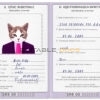 Serbia cat Fake PSD Passport | Instant Download
