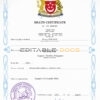 Customizable Singapore Death Certificate PSD Templates | Instant Download