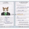 Slovenia cat Fake PSD Passport | Instant Download