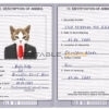 Solomon Islands cat Fake PSD Passport | Instant Download