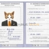Somalia cat Fake PSD Passport | Instant Download