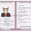 South Sudan cat Fake PSD Passport | Instant Download