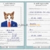 Sri Lanka cat Fake PSD Passport | Instant Download