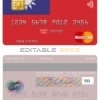 Fillable Taiwan Bank of Taiwan mastercard Templates | Layer-Based PSD