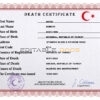 Customizable Turkey Death Certificate PSD Templates | Instant Download