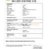 Fillable Tuvalu Death PDF Templates | Blank Docs