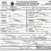 USA Massachusetts Marriage Certificate | Editable PSD Templates