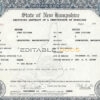 USA New Hampshire Marriage Certificate | Editable PSD Templates