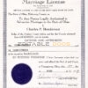 USA Ohio Marriage Certificate | Editable PSD Templates