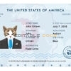 USA cat electronic Fake PSD Passport | Instant Download