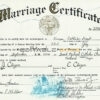 USA oregon Marriage Certificate | Editable PSD Templates