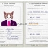 Ukraine cat Fake PSD Passport | Instant Download