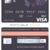 Fillable amaze creative universal visa card Templates | Layer-Based PSD