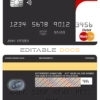 Fillable blackistic universal multipurpose bank mastercard debit credit card Templates | Layer-Based PSD