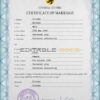 cherish universal Marriage Certificate | Editable PSD Templates