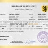 destiny universal Marriage Certificate | Editable PDF Templates