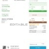 green leaves universal multipurpose utility bill template in Word and PDF format