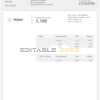 green leaves universal multipurpose utility bill template in Word and PDF format