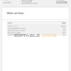 green leaves universal multipurpose utility bill template in Word and PDF format