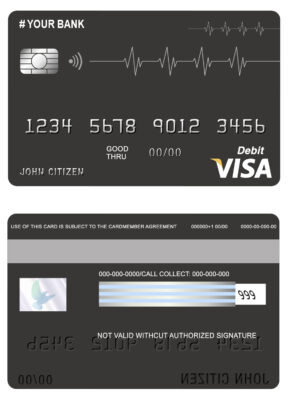 Fillable icon abstract universal visa card Templates