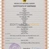 microfilm universal Marriage Certificate | Editable PSD Templates