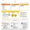 orange vibes universal multipurpose utility utility bill template in Word and PDF format