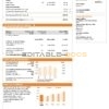orange vibes universal multipurpose utility utility bill template in Word and PDF format
